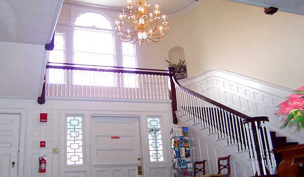 The foyer and staircase.